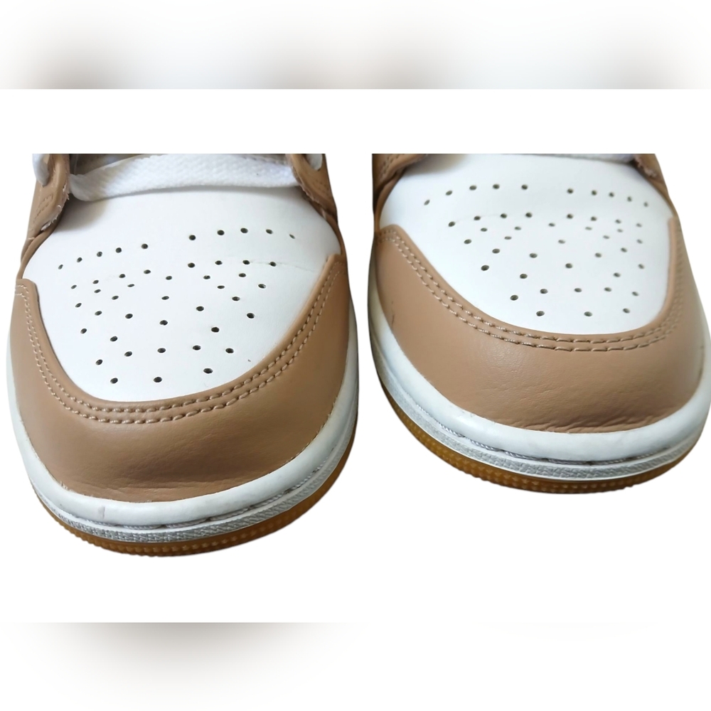 Nike Air Jordan 1 Mid Tan and White- Size 8 Men EUC - Picture 3 of 12